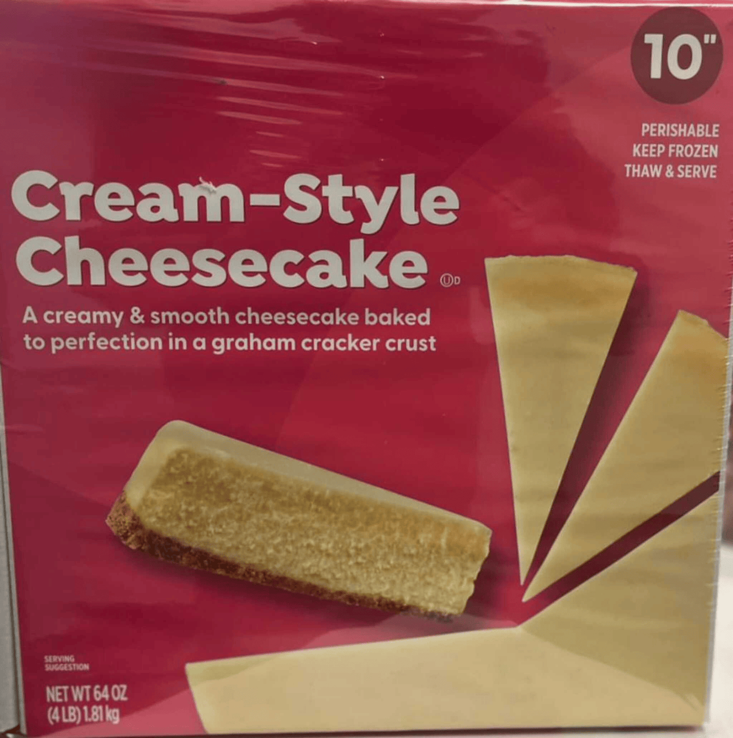 Creamstyle Cheesecake 10”